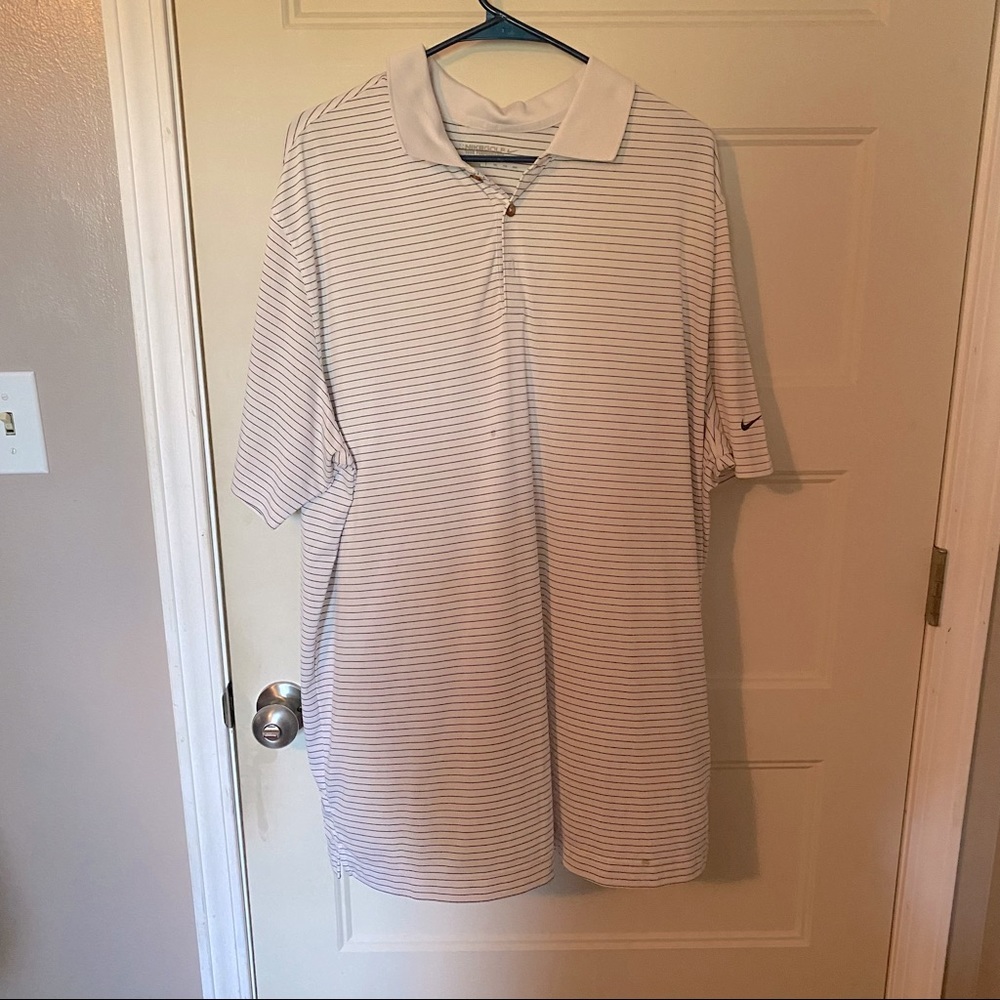 Nike Golf White and Black XXL Polo